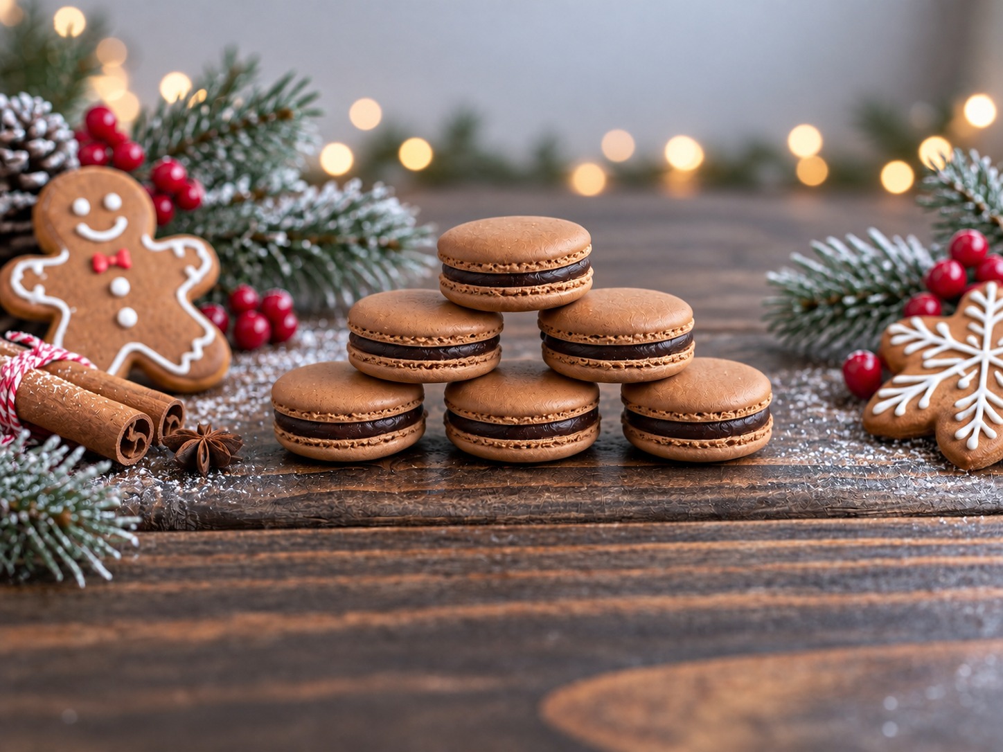 Gingerbread Macarons