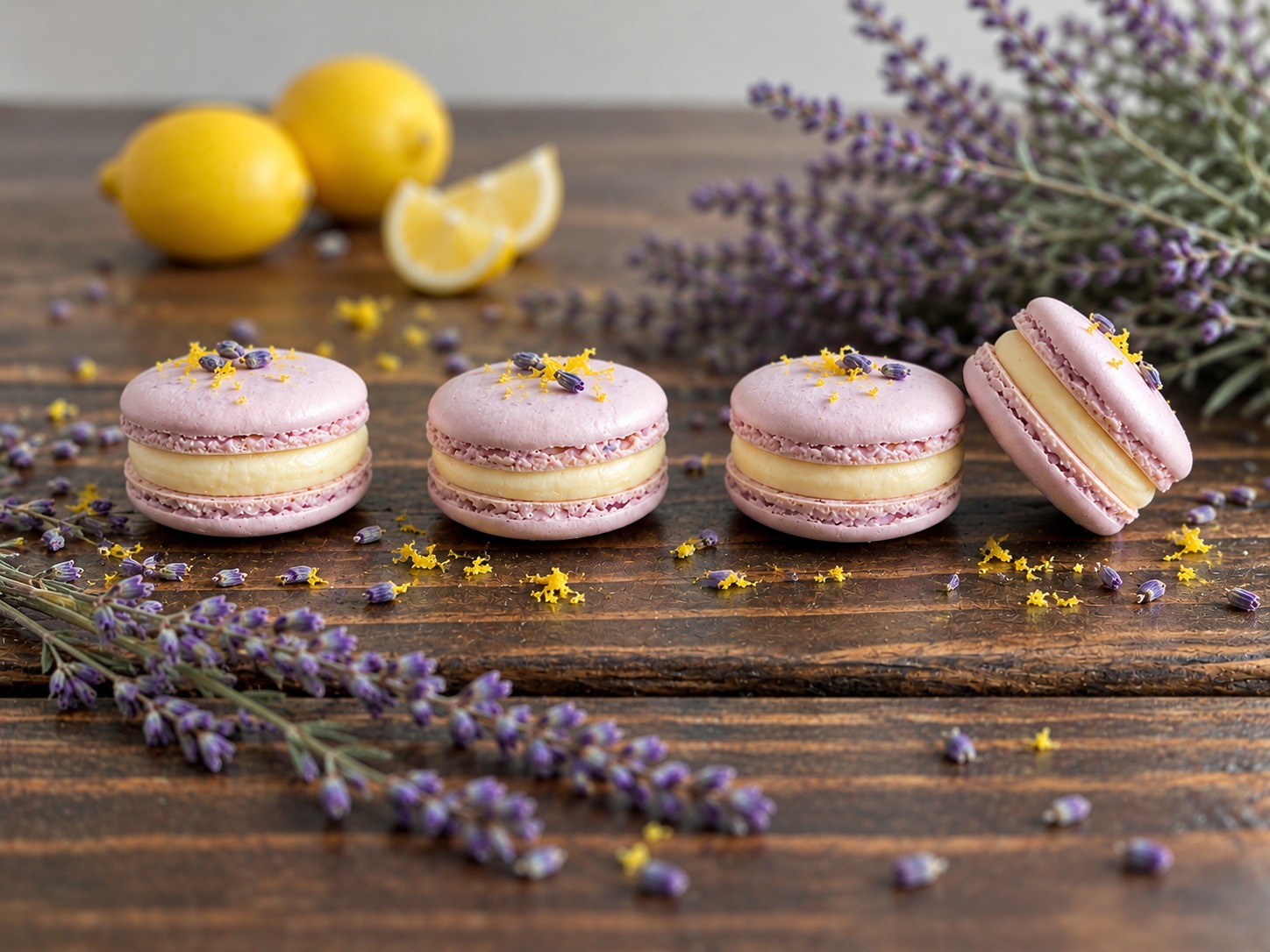 Lemon-Lavender Macarons